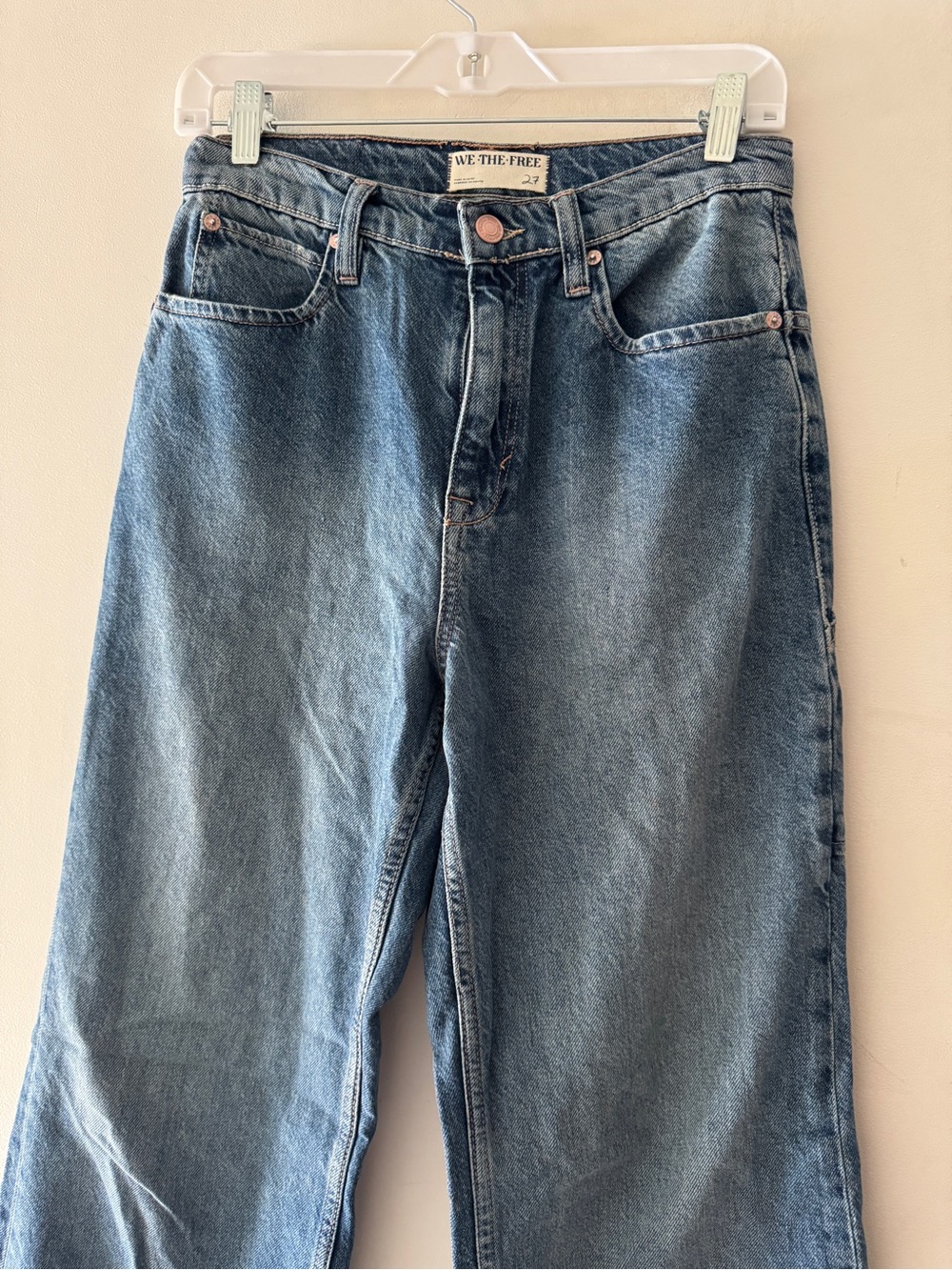 Free People We The‎ Free Women's Tinsley Baggy High Rise Straight Jeans - Picture 4 of 10